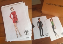 Sketches by Jess, for Louis Vuitton 